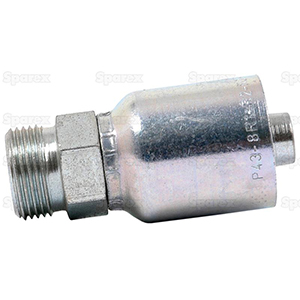 Pioneer Metric Hose Fitting 1/2 x M24 x 1.5 Male Straight Heavy Series, S.1412408