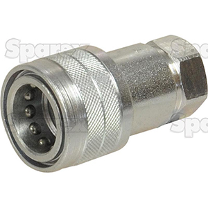 Sparex Hydraulic Coupler Female 1/2 Body x 1/2 BSP Female Thread, S.2961